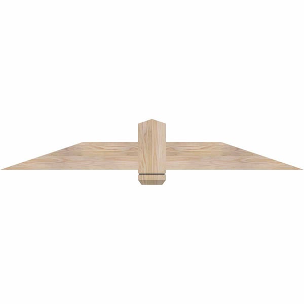 Ekena Millwork Eugene Smooth Timber Gable Bracket, Douglas Fir, 60"W x 10"H x 1 1/2"D x 5 1/2"F, 4/12 Pitch GBW060X10X0206EUG00SDF - main